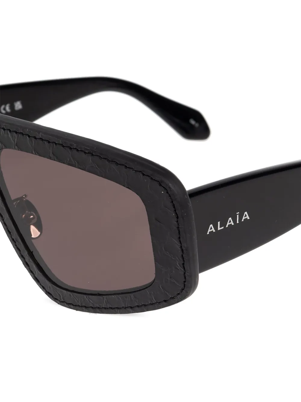 Солнцезащитные очки в прямоугольной оправе Alaïa, черный — фото 3