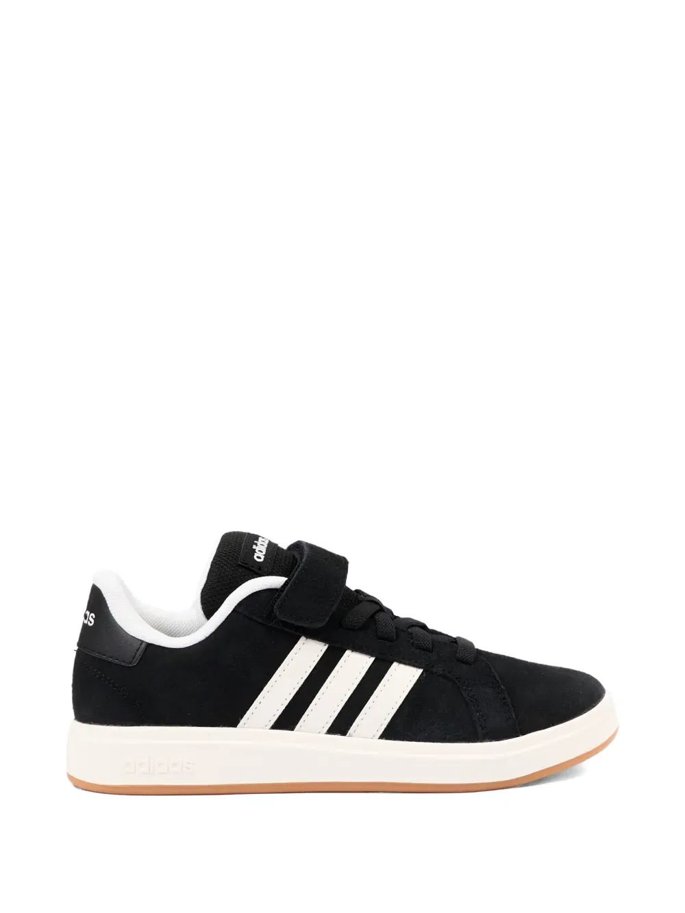 Полосатые кроссовки Adidas Kids, черный — фото 2