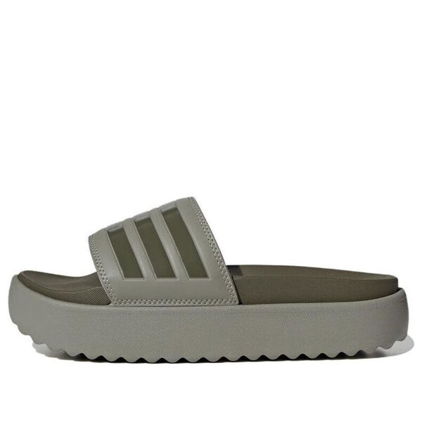 

Тапочки adilette платформа слайд Adidas, серебряный