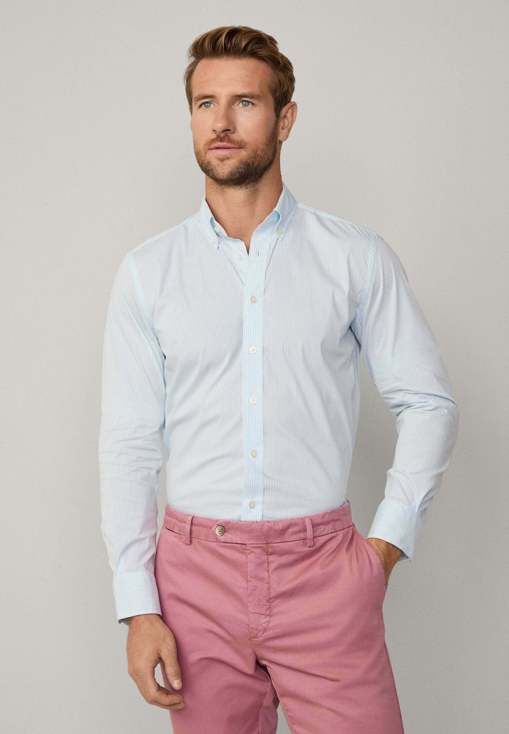 

Рубашка BENGAL STRIPE Hackett London, синий