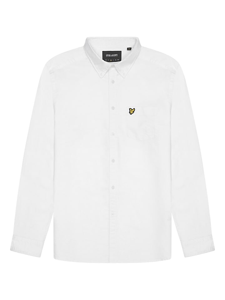 

Рубашка Lyle & Scott Langarmhemd, белый