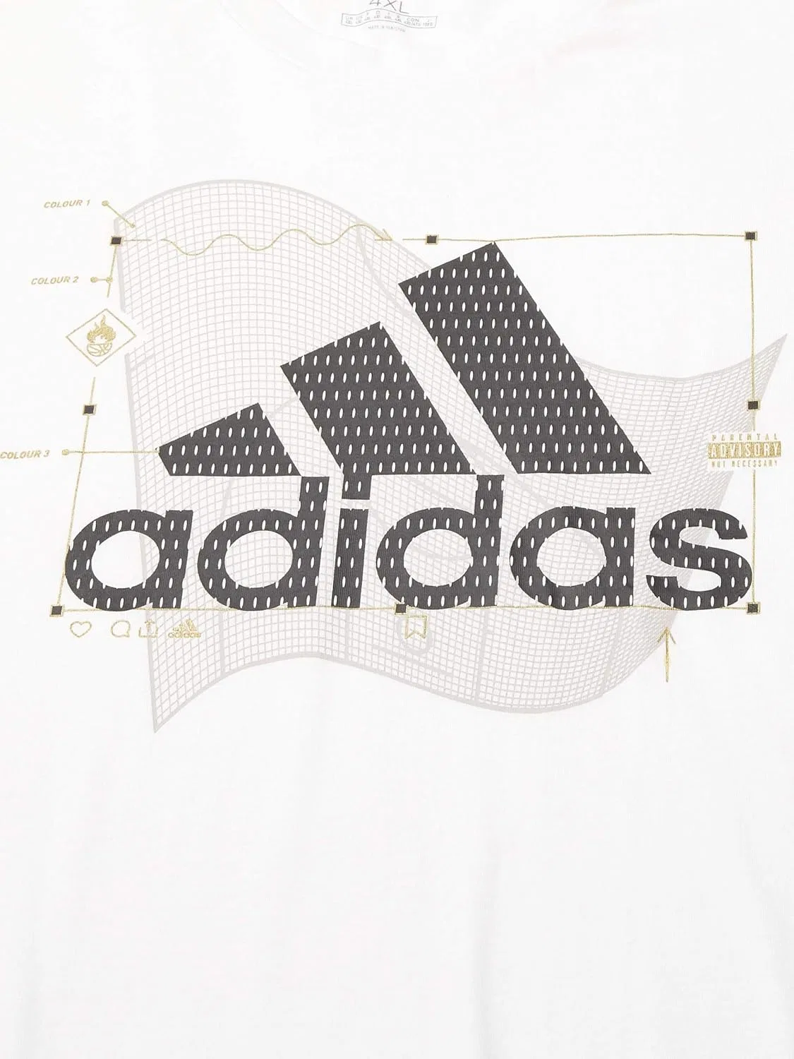 Женская спортивная футболка adidas с графическим принтом — фото 3