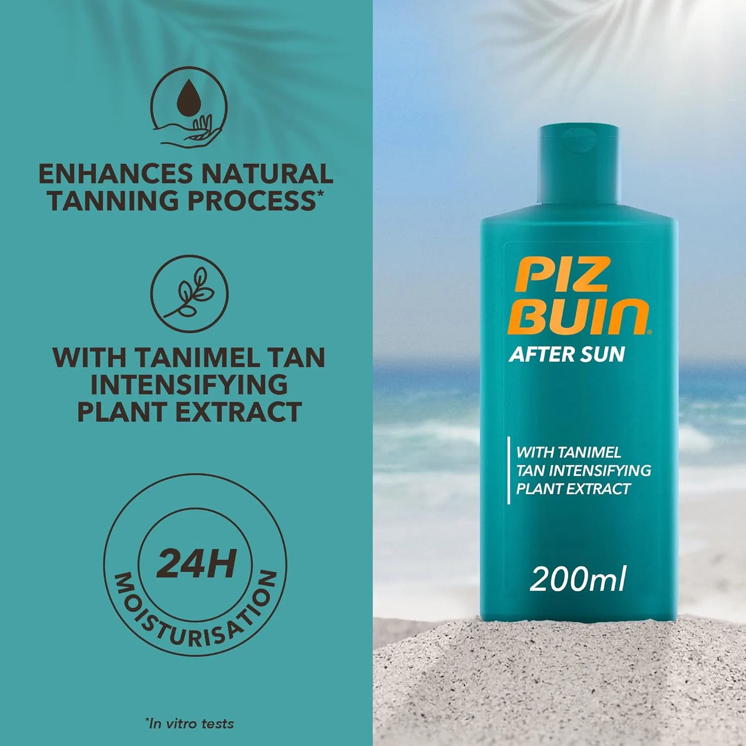 Увлажняющий лосьон после загара Piz Buin After Sun Tan Intensive с танимелом 200 мл Piz Buin — фото 2