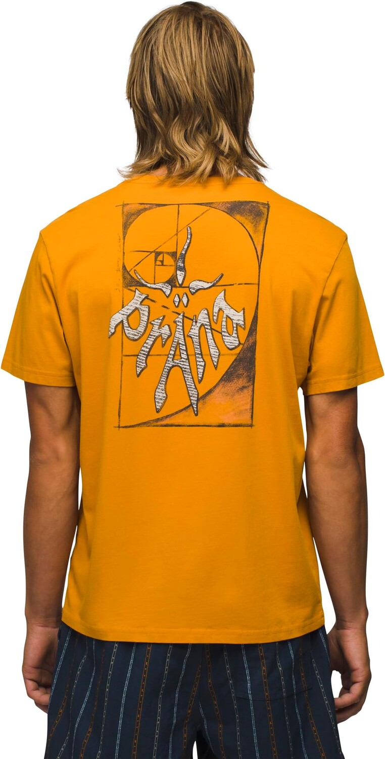 

Футболка Prana Heritage Graphic Short Sleeve Tee Standard Fit, цвет Ochre Star