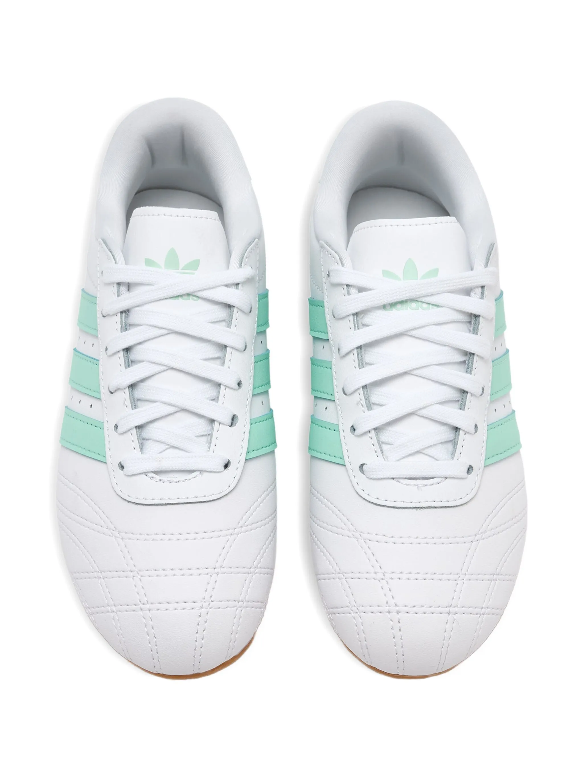 Стеганые кроссовки с полосками Adidas Kids, белый — фото 3