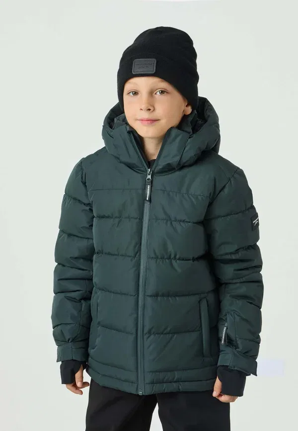Куртка St anton puffer ski jacket Swedemount, кедрово-зеленый черный — фото 2
