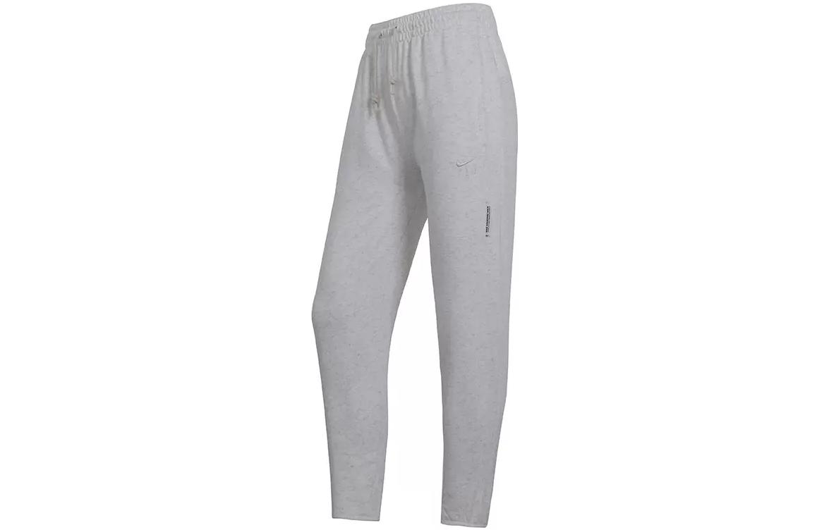 Вязаные спортивные штаны женские серые белые Nike — фото 2
