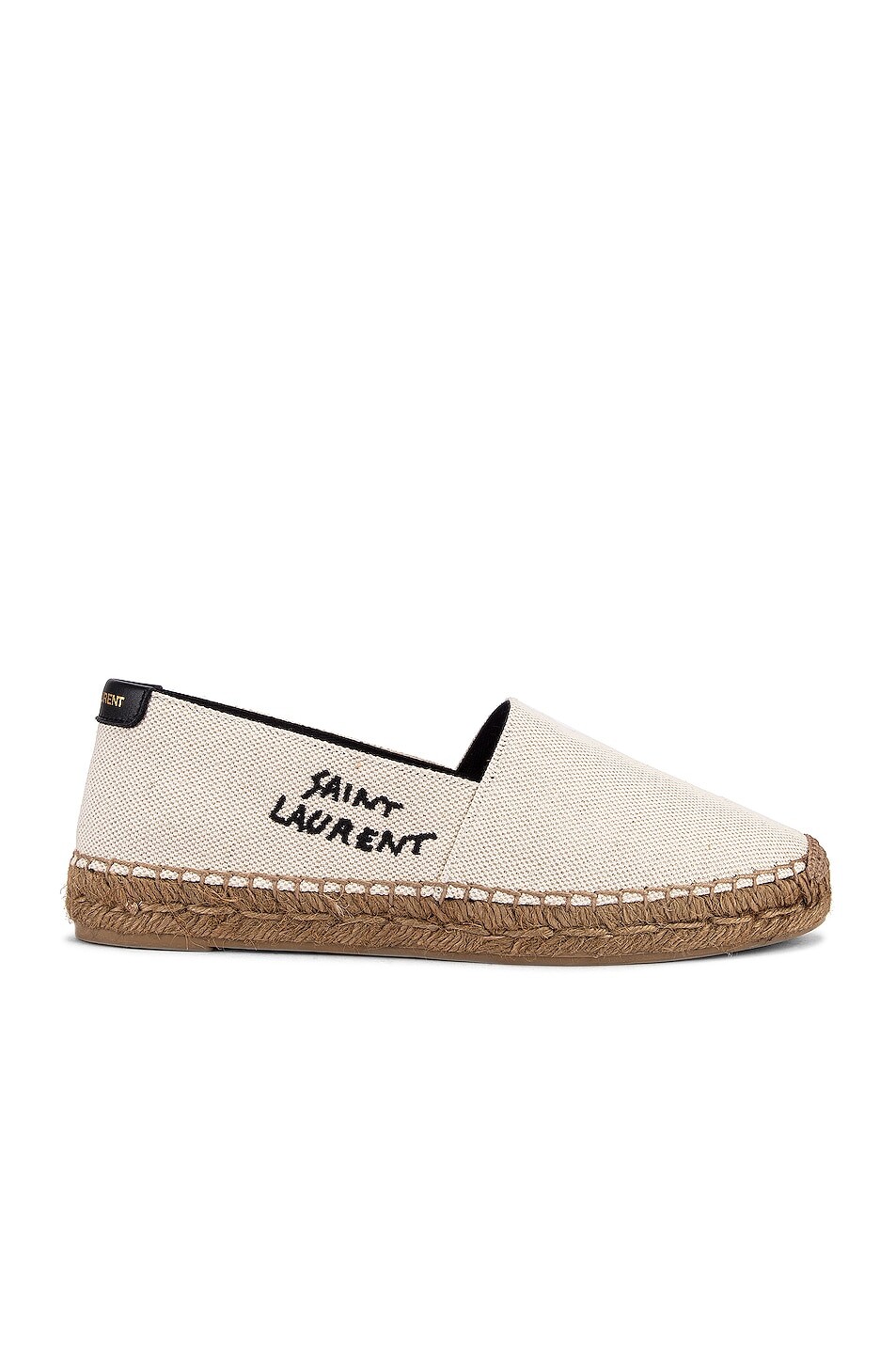 Фирменные эспадрильи Saint Laurent, белый/черный