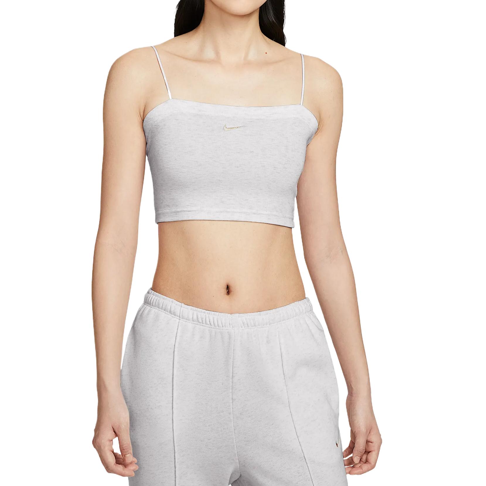 

Спортивная майка для женщин Birch Heather/Light Earth Brown Nike, серый/светло- коричневый