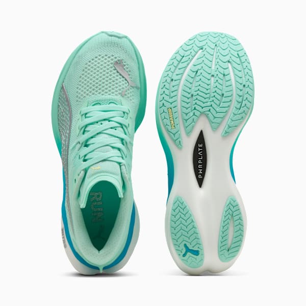 Женские кроссовки для бега по шоссе Deviate Nitro 3 Puma, зеленый — фото 4