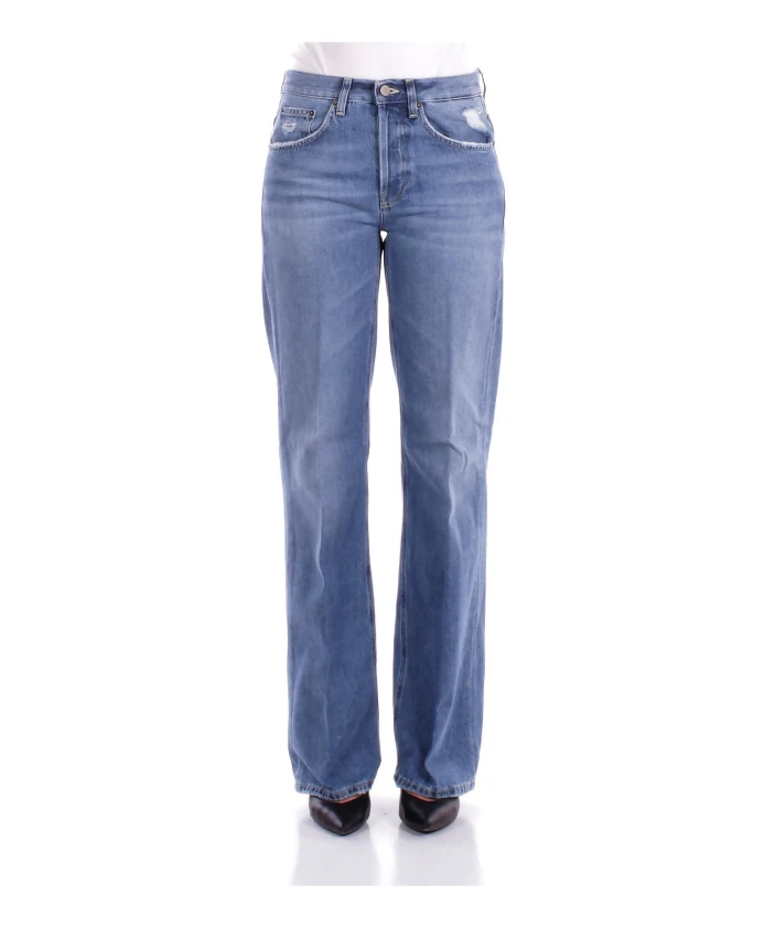 

Синие джинсы с логотипом и карманами Dondup, синий