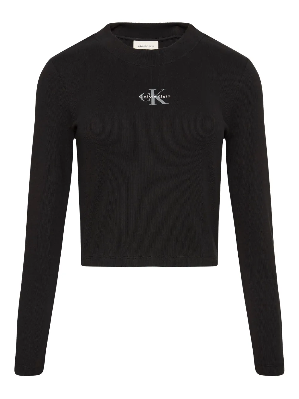 

Футболка с длинными рукавами и принтом-логотипом Calvin Klein Jeans, черный