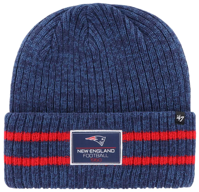 

Мужская светло-темно-синяя вязаная шапка New England Patriots Sitka '47