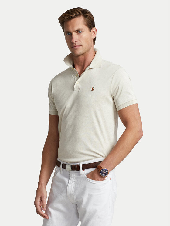 

Рубашка-Поло с завышенной талией 710713130002 Polo Ralph Lauren, экрю