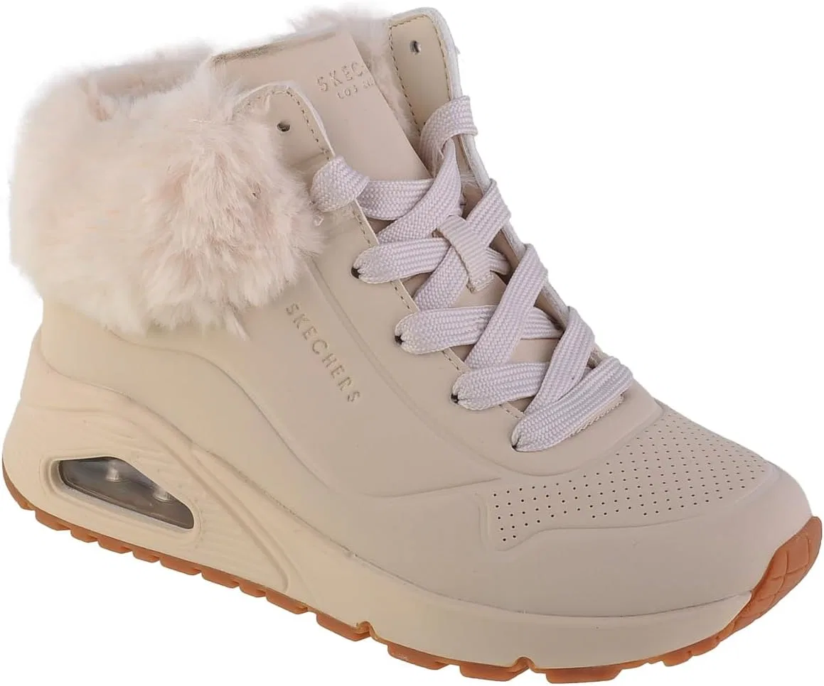 Осенние зимние кроссовки Skechers Mädchen UNO, Natural Synthetic Trim — фото 2