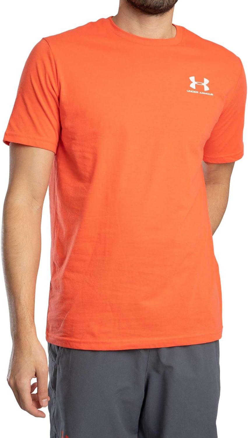 

Мужская спортивная футболка Under Armour с коротким рукавом на левую грудь, (847) Fire/White, Белый, Мужская спортивная футболка Under Armour с коротким рукавом на левую грудь, (847) Fire/White