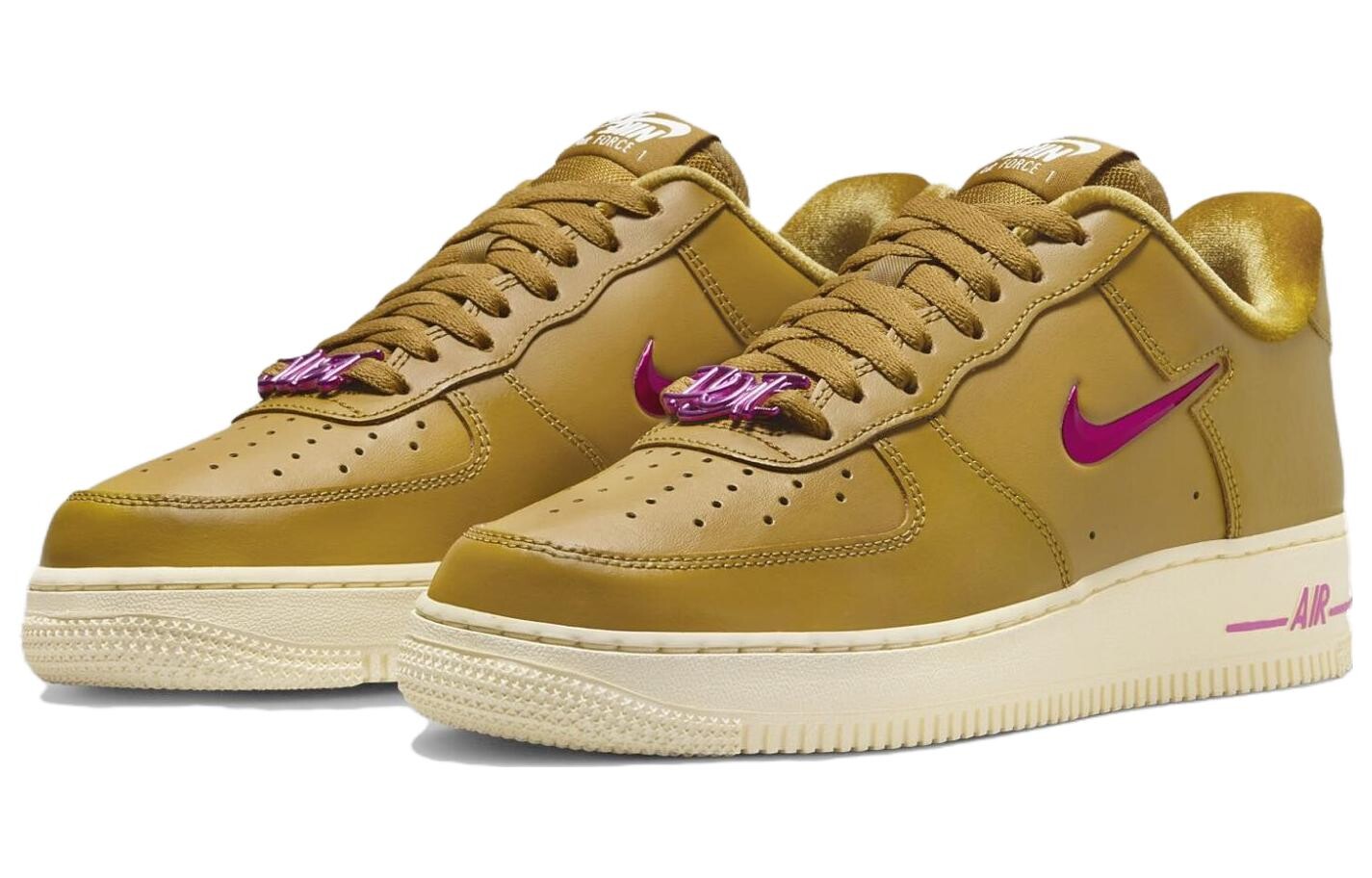 Кроссовки для скейтбординга Air Force 1, унисекс, низкие, ярко-зеленый/малиновые/салатовые/черный Nike — фото 3