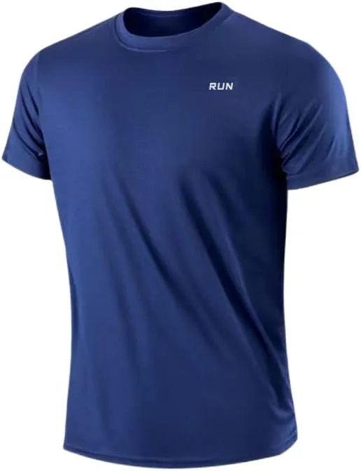 

Мужская футболка для бега Quick Dry, Moisture-Wicking, с коротким рукавом