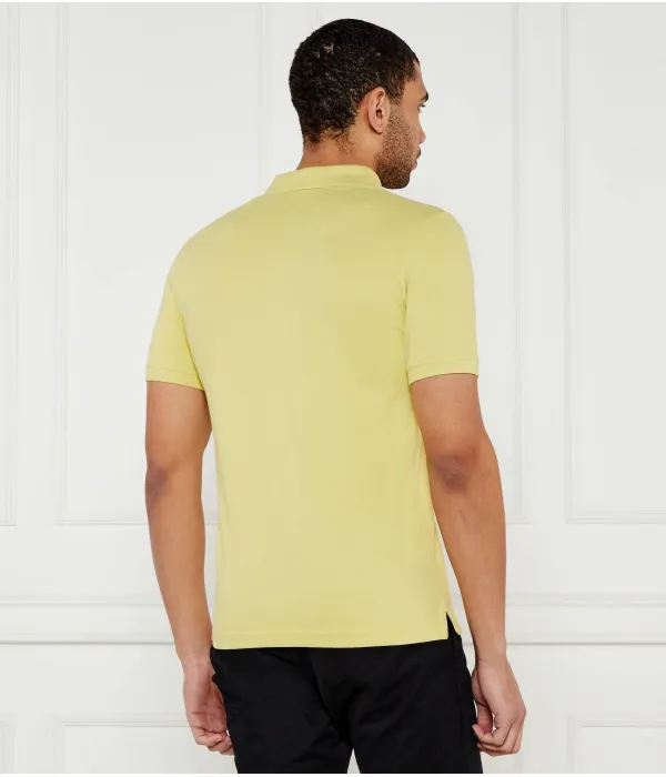 Футболка поло Slim fit Calvin Klein, зеленый — фото 3