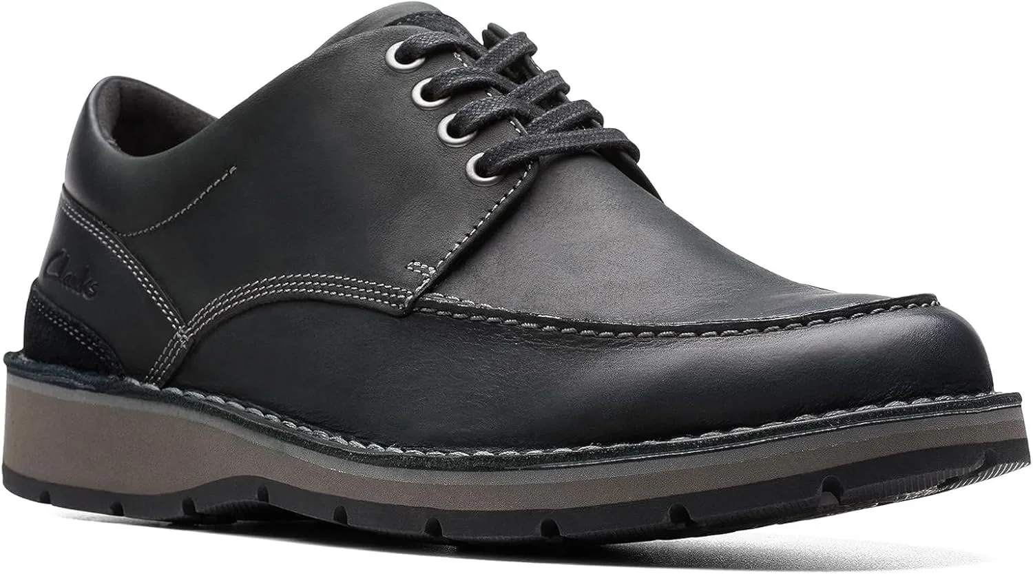 Мужские низкие оксфордские туфли Clarks Gravelle, Black Leather