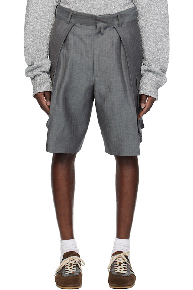 

Шорты плиссе Dries Van Noten, цвет raf
