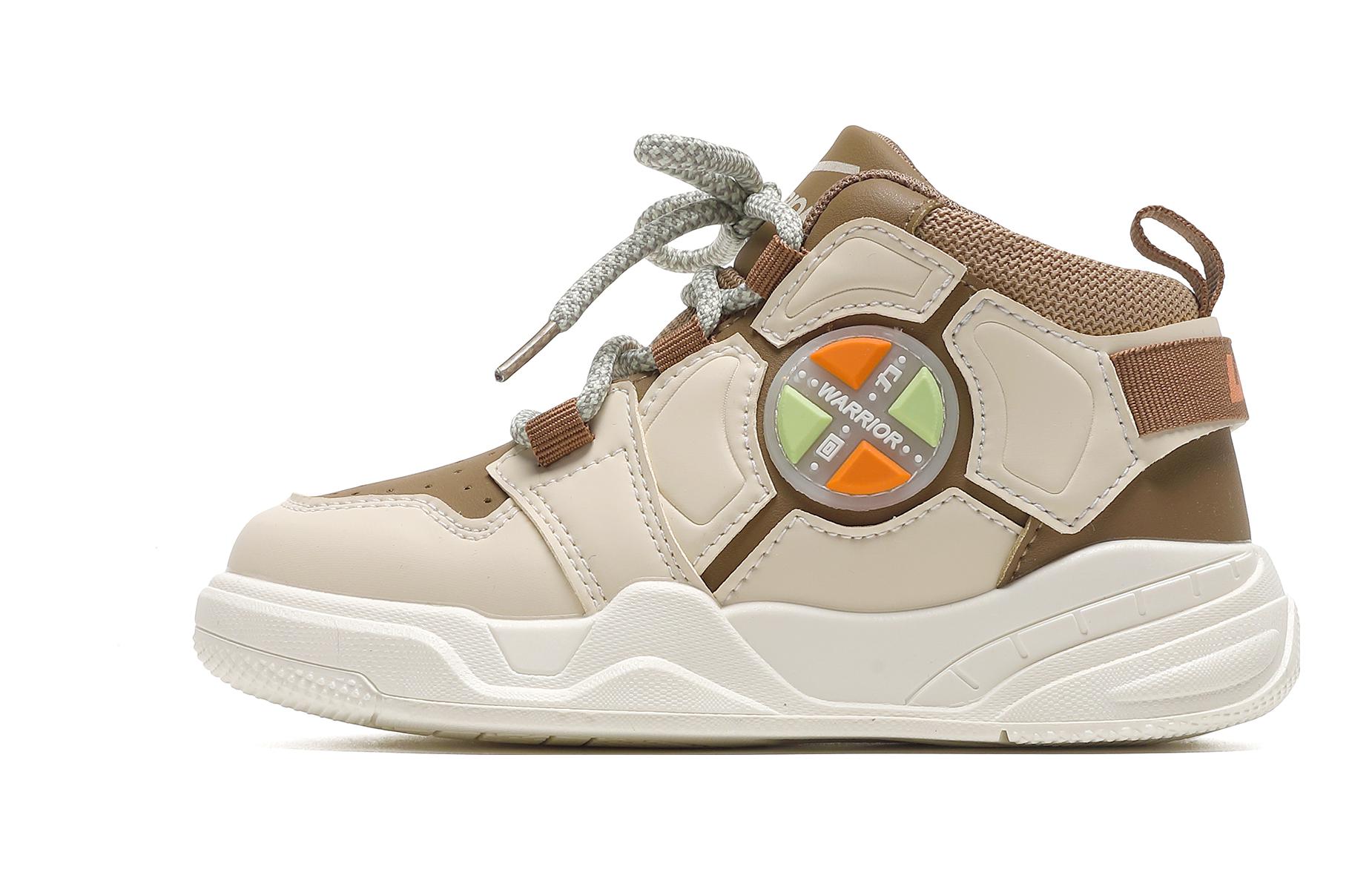 

Детские кроссовки для скейтбординга Warrior High-Top, бежевый/коричневый