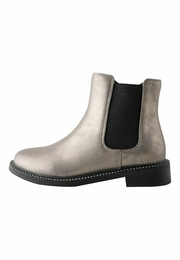 Классические ботильоны челси стандартного кроя Next, Pewter Silver