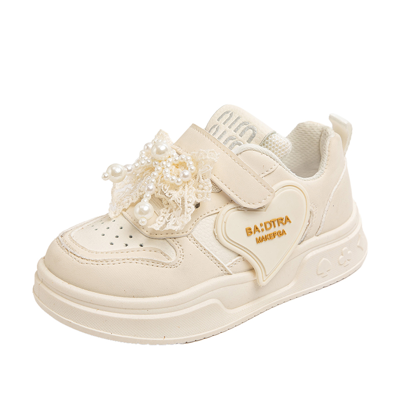 

Износостойкая, нескользящая и дышащая детская обувь для повседневной носки Wooden Rabbit, белый