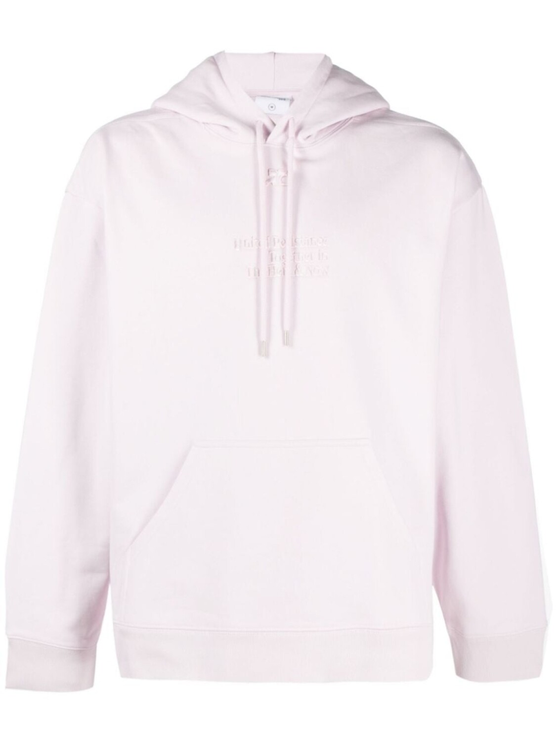 

Courrèges худи с вышитым логотипом, розовый