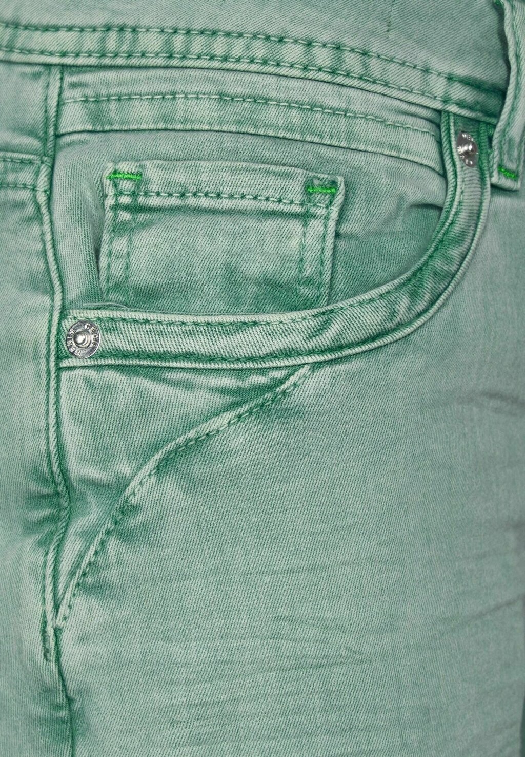

Джинсы прямого кроя Cecil, цвет Mottled Light Green
