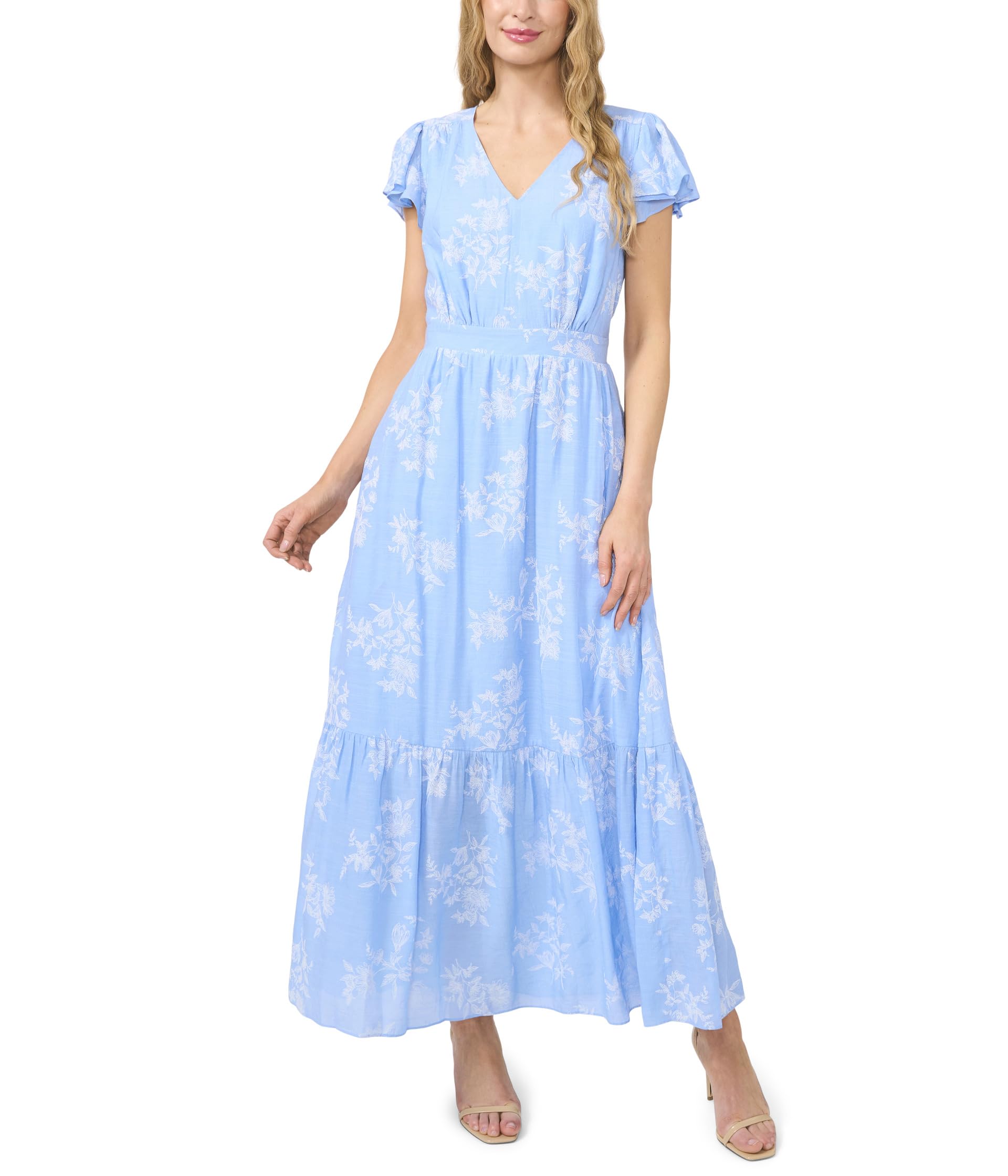 

Платье CeCe V-Neck Flutter, цвет Waterfall