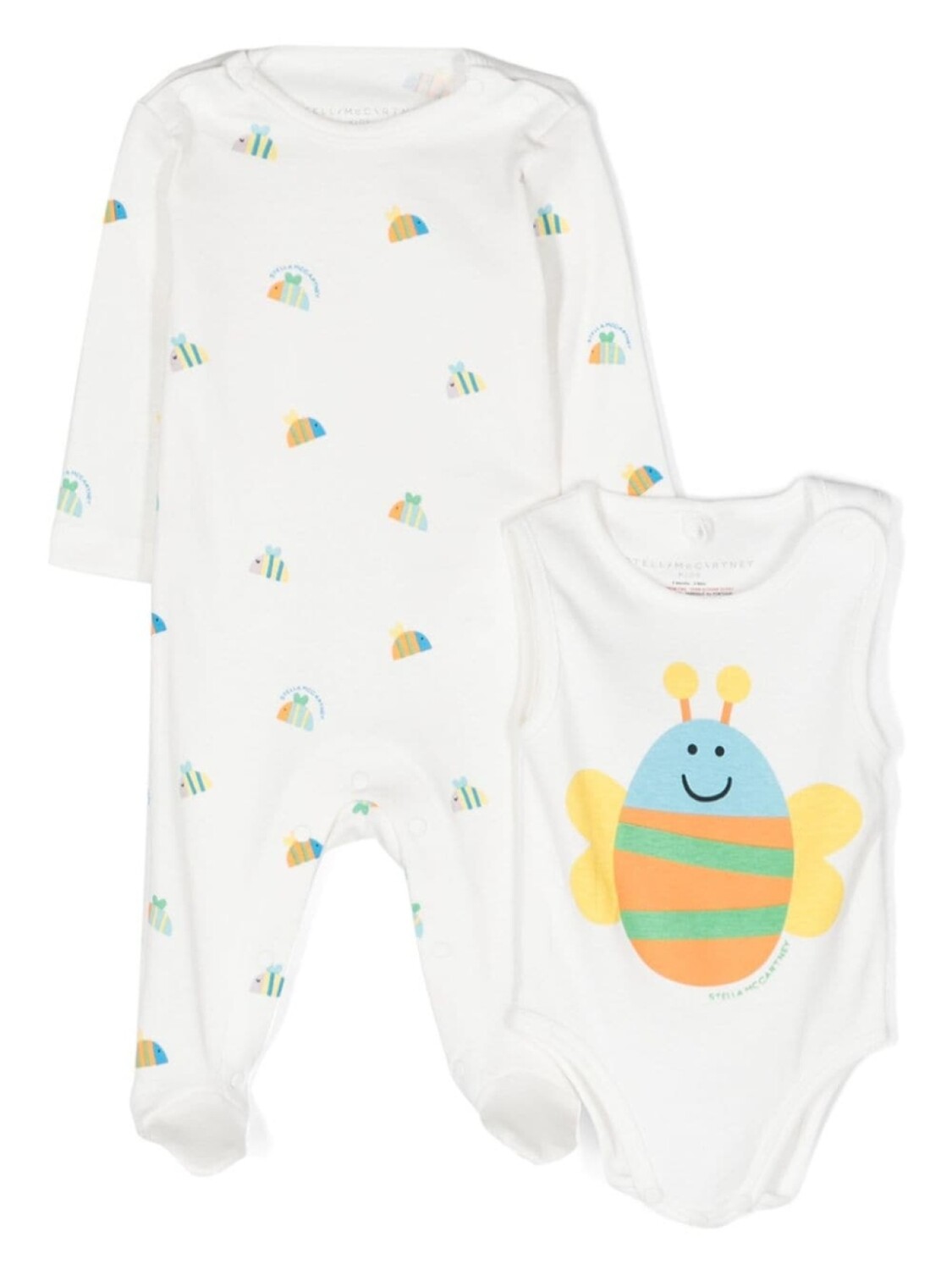 

Stella McCartney Kids комплект Bumblebee из двух боди, белый