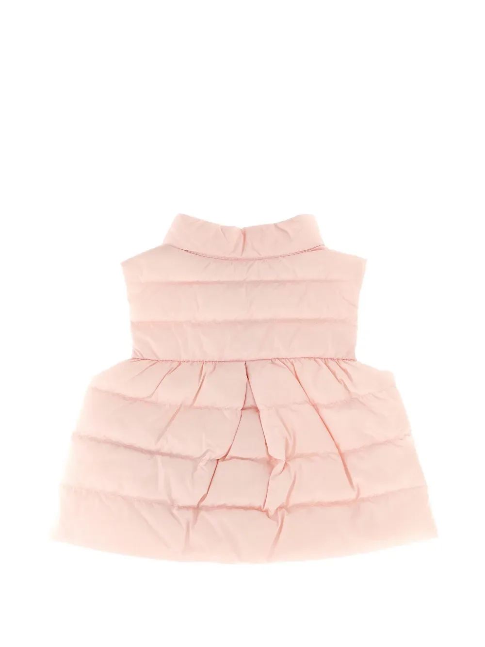 Стеганый жилет Hiva с нашивкой-логотипом Moncler Enfant, розовый — фото 2