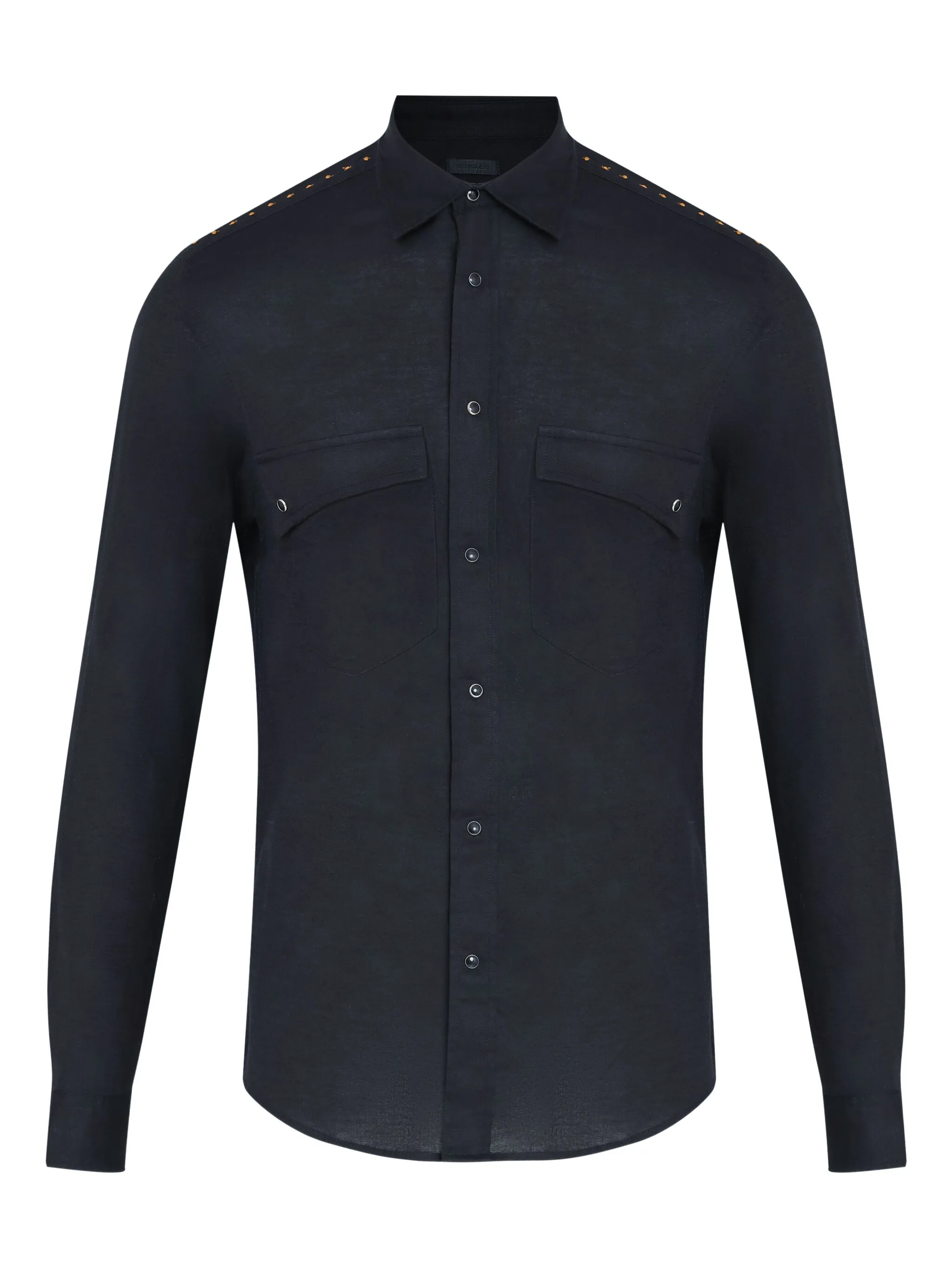 

Рубашка с декорированными плечами Osklen, черный