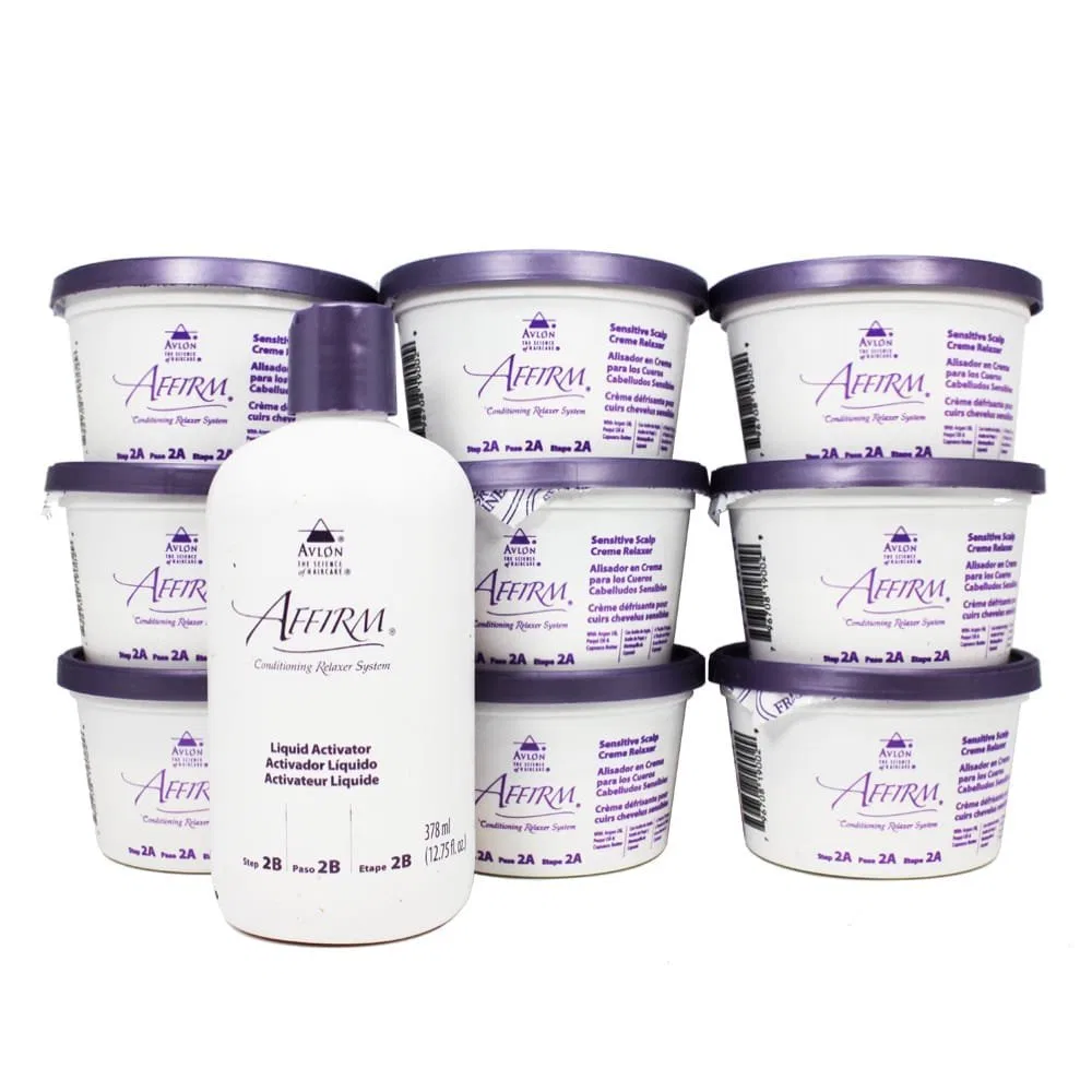 Набор для выпрямления волос Affirm Moisture Plus Conditioning Relaxer Kit Avalon