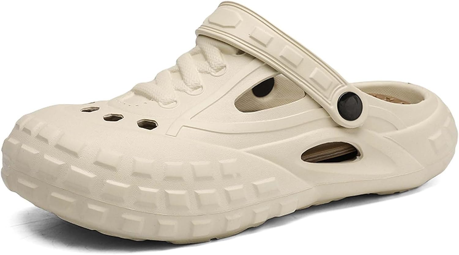 

Мужские и женские сандалии для садоводства, сандалии с толстой подошвой, стойкие к скольжению и износу, удобные, легкие для прогулок, для улицы, душа и пляжа Generic, бежевый