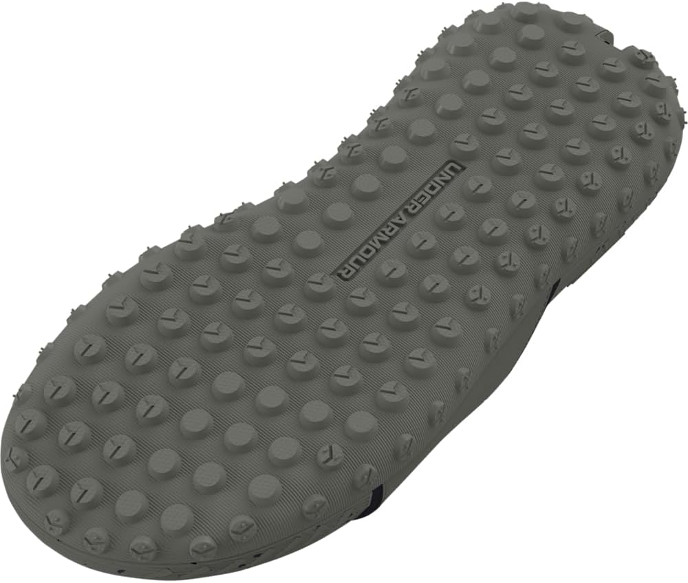 Мужские слайд-сандалии Under Armour Project Rock 3, черный/зеленый/оранжевый — фото 3
