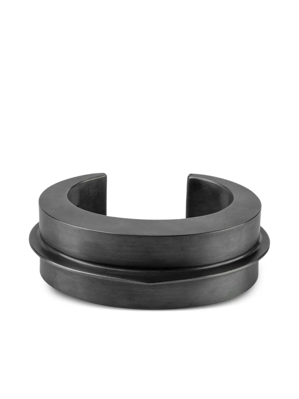 

Серебряный браслет Crescent Folded Parts of Four, черный