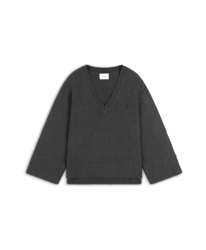 

Пуловер с V-образным вырезом от дождя Axel Arigato, серый