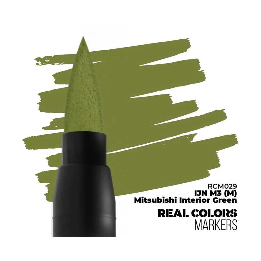 

IJN M3 (M) Mitsubishi Интерьер Зеленый RC Маркер, Real Color Markers