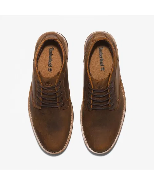 Ботинки водонепроницаемые чакка бренда Timberland из кожи, цвет коричневый — фото 2