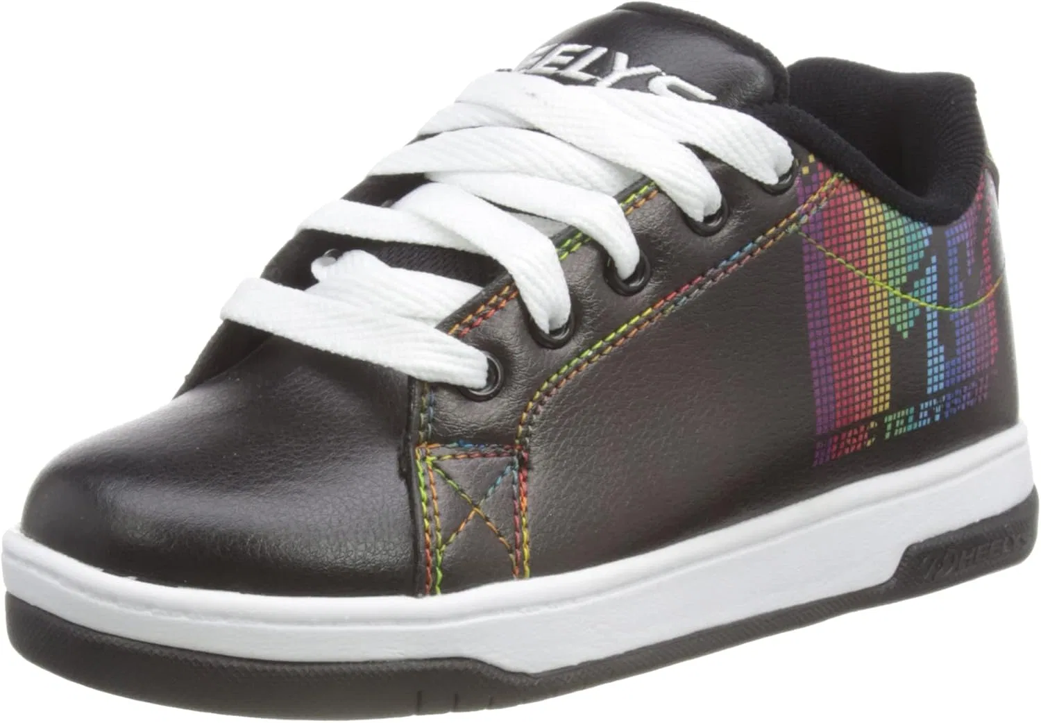 Мужские кроссовки Heelys X MTV MTV Split (Hes10359) для легкой атлетики, Black White Rainbow Pu
