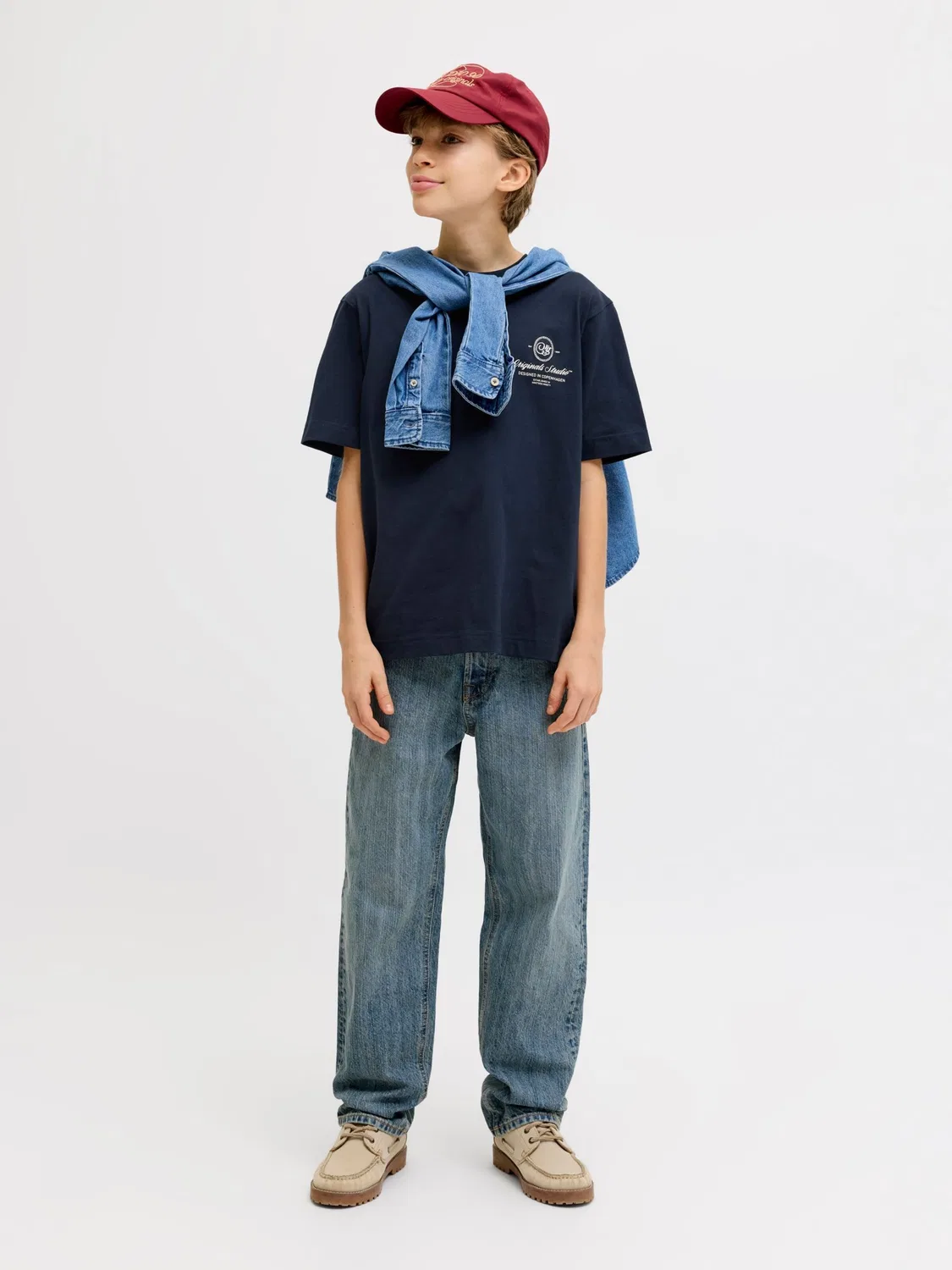 Футболка Jack & Jones Junior, Marine Blue — фото 4