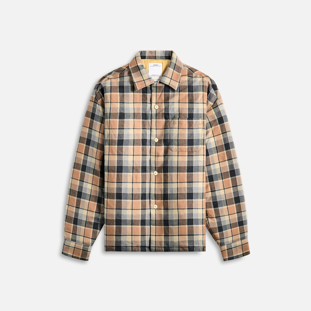 

Куртка Visvim Keesey Check Down Jacket, бежевый