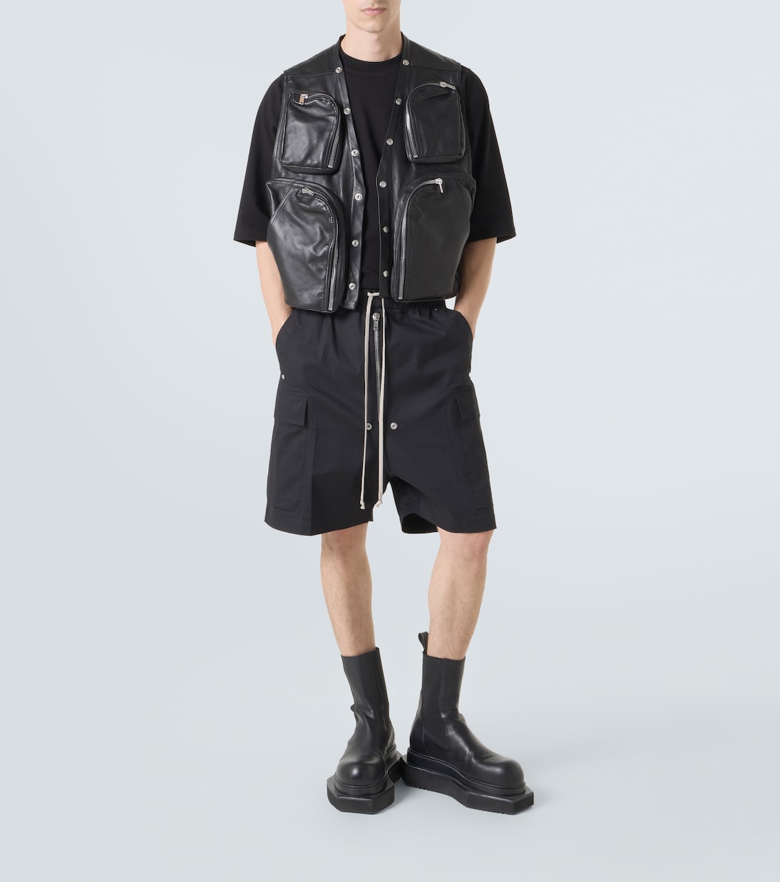 Джерси футболка из хлопка Jumbo Rick Owens, черный — фото 2