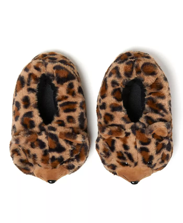 Уютные тапочки Cozyfoams для женщин с закрытой пяткой и мягкими зверушками Dearfoams, коричневый — фото 4