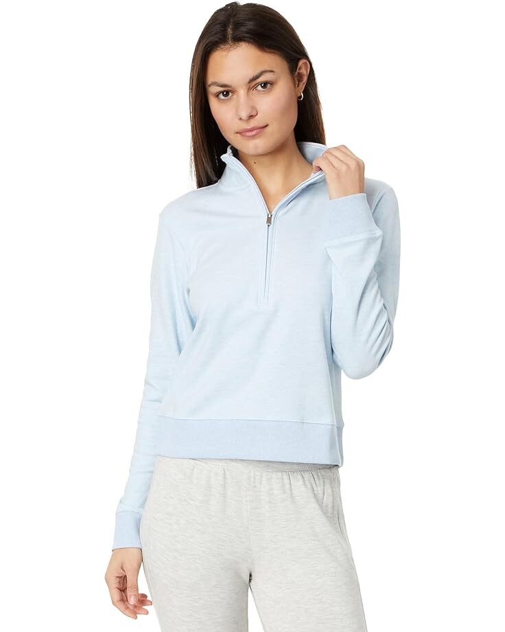 

Куртка TravisMathew Cloud 1/2 Zip, цвет Heather Kentucky Blue