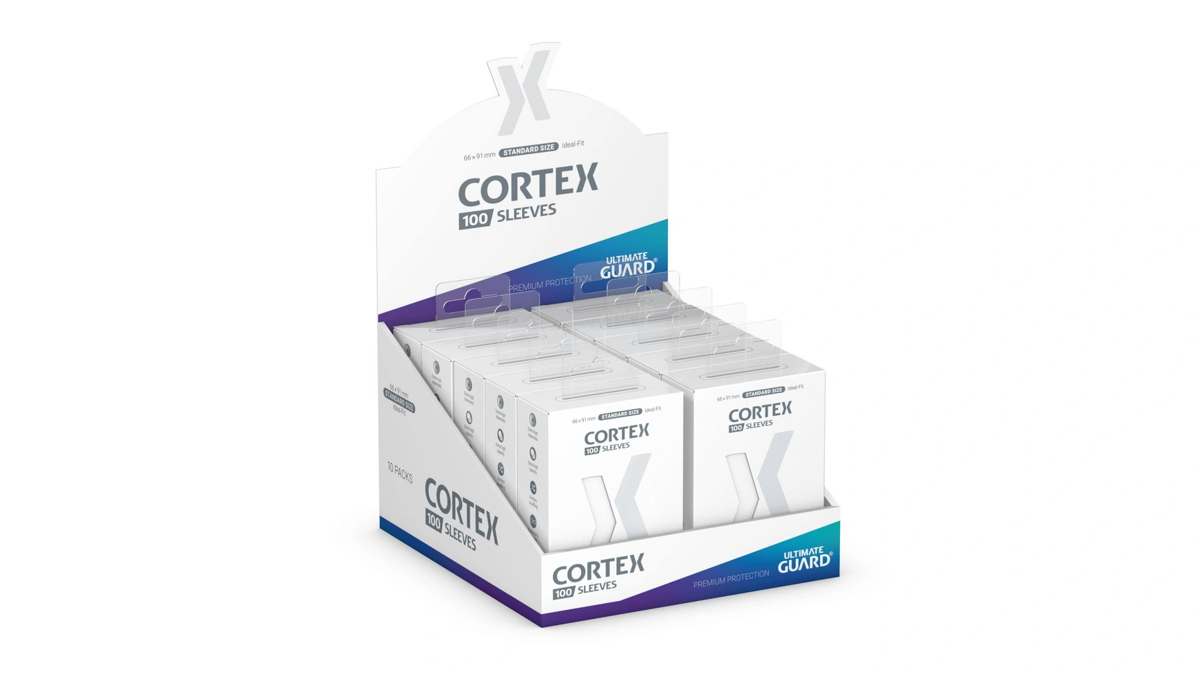 

Рукава Ultimate Guard Cortex, стандартный размер, белые (100)