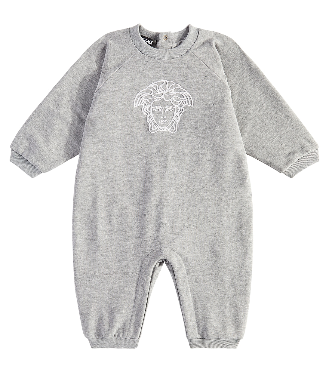 

Комбинезон из хлопкового джерси Медуса Versace Kids, Grigiomelange+Bianco