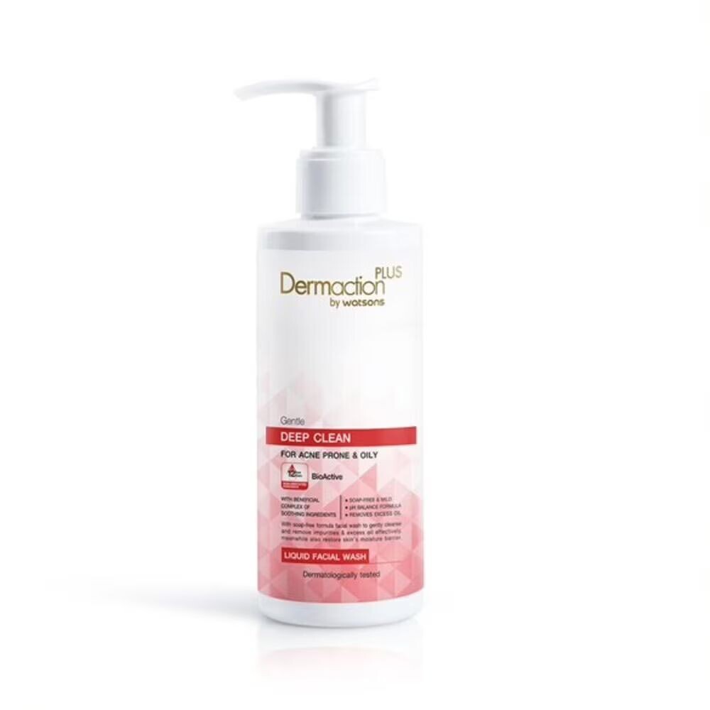 

Dermaction Plus by Watsons Жидкое средство для умывания Gentle Deep Clean для лица 150 мл, Red
